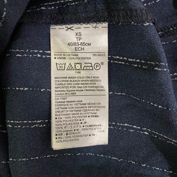 Banana Republic Women's Navy Blue Long Sleeve Size XS - Picture 5 of 5